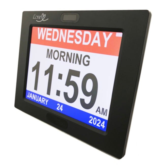 Functional digital clock and calendar.
