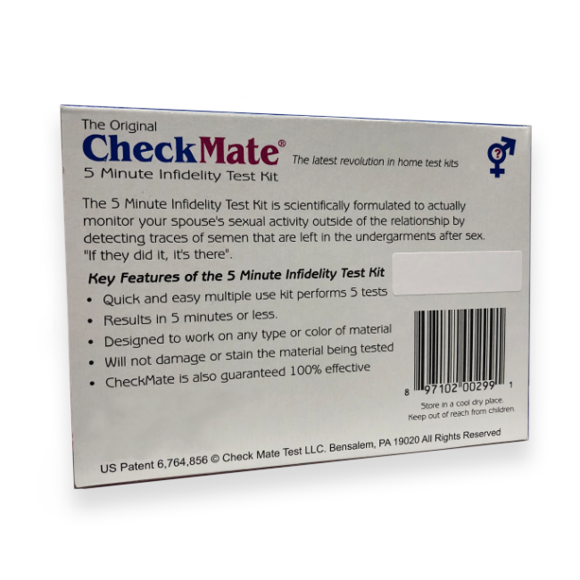 CheckMate is a do it yourself infidelity kit.