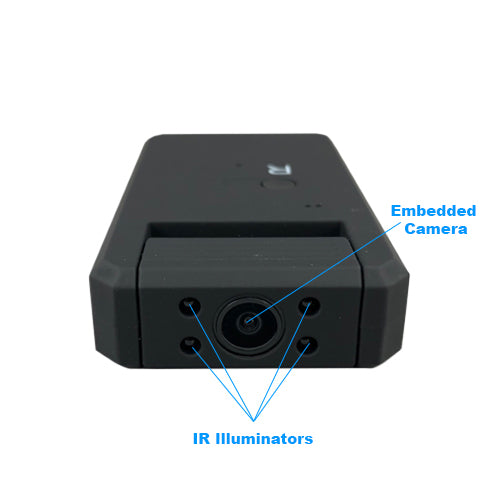 Built-in infrared allows this surveillance camera to see up to 20 feet in complete darkness.