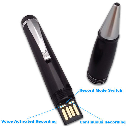 Simply unscrew the device to set your recording modes.