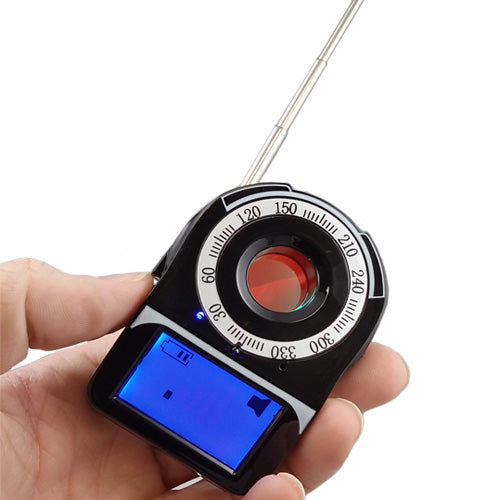Small and easy to use, set to beep or vibrate when sniffing out wireless bugging devices.