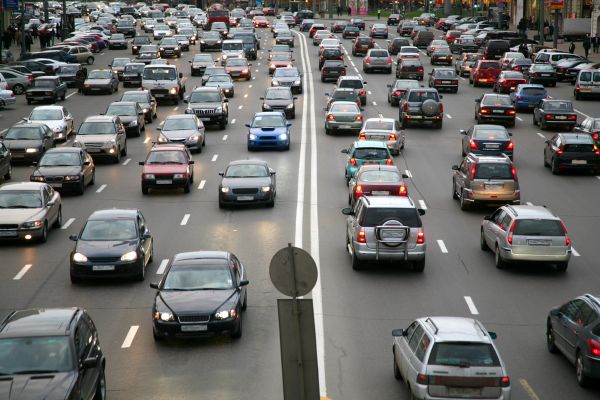 Image of many cars on the road