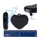 Heart Pendant Voice Recorder With Noise Cancellation