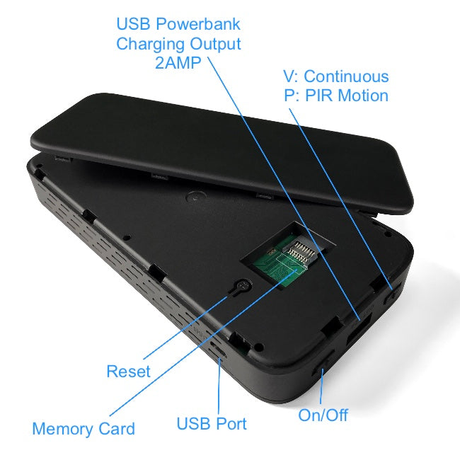 Built-in night vision cans e up to 15 feet in the darkness.