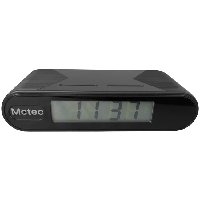 Sleek and modern looking digital clock. Blends into homes or businesses seamlessly.