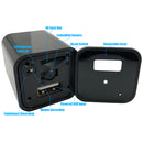 Supports up to a 256GB micro SD card that can store up to 100 hours high-definition video.