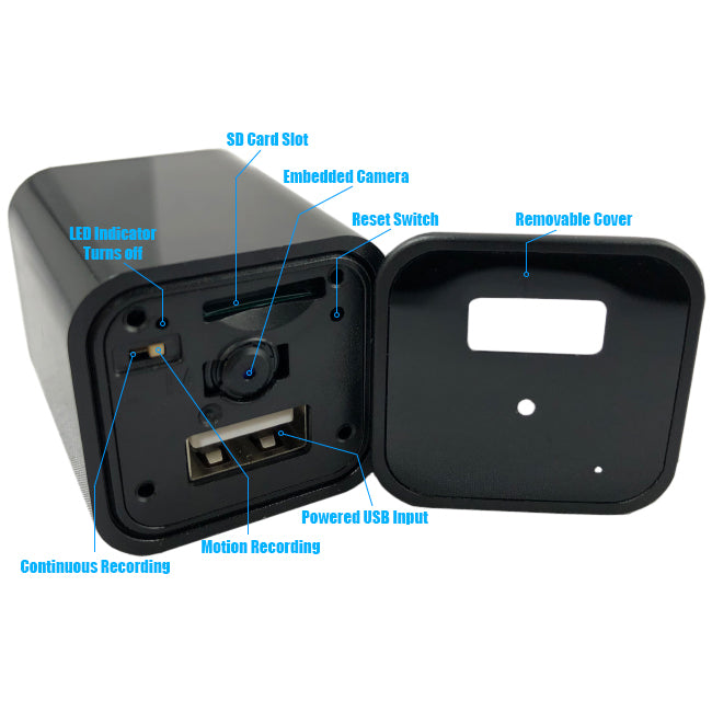 Supports up to a 256GB micro SD card that can store up to 100 hours high-definition video.