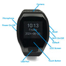 LawMate WIFI Digital Watch Camera With Audio Identification Picture Pointing Out Parts