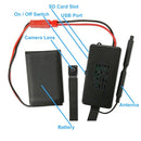 Mini WIFI DIY Hidden Camera With Button Attachment With Different Parts Indicated