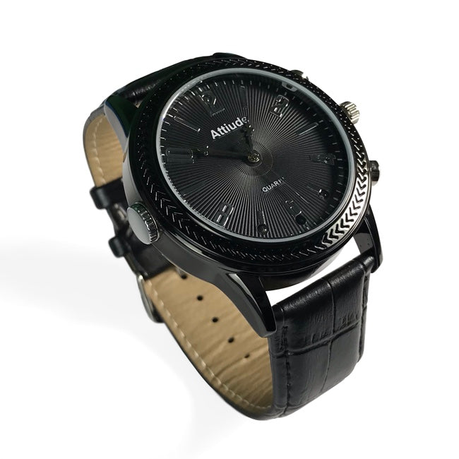 stylish camera watch with covert camera lens on the 6