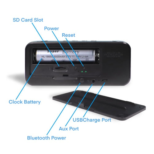 The Mini Clock Camera supports both 2.4GHz and 5.0GHz Wi-Fi networks