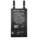 Uses two triple AA batteries that are included.