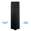 Simple one touch recording or continuous recording with a flick of a switch.