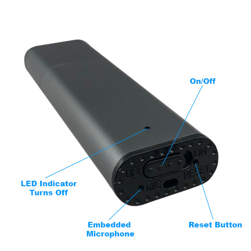 Grey USB Flash Drive Audio Recorder 