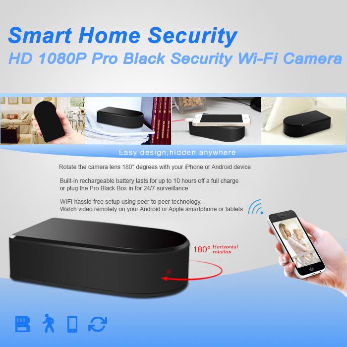 Hassle-free WIFI setup. Watch your home or business while away through your smartphone or tablet.