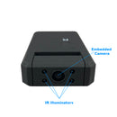 Built-in infrared allows this surveillance camera to see up to 20 feet in complete darkness.