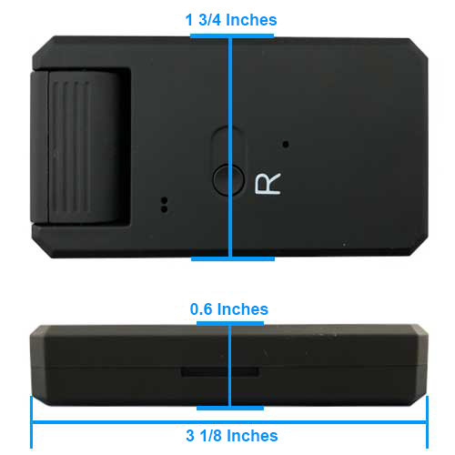 Extremely tiny and easy to conceal at home or work.